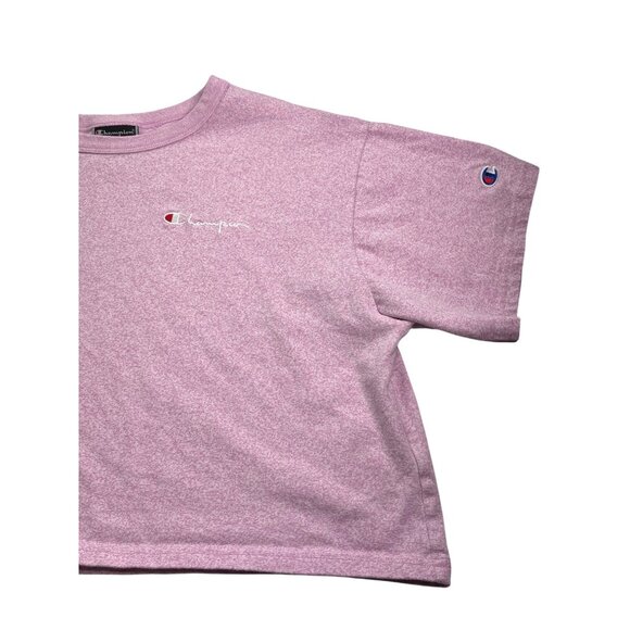 Champion Womens Oversized Cropped T-Shirt Size XL Pink - Picture 3 of 7